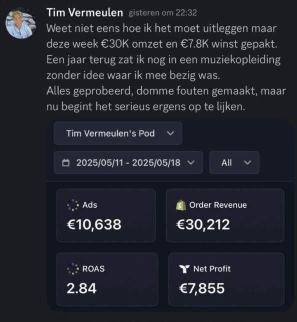 €30k in 1 week